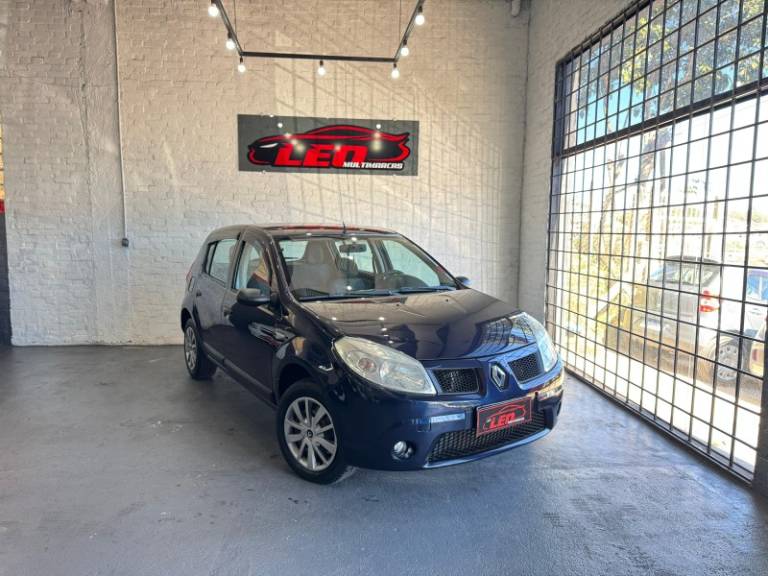 RENAULT - SANDERO - 2008/2009 - Azul - R$ 27.900,00