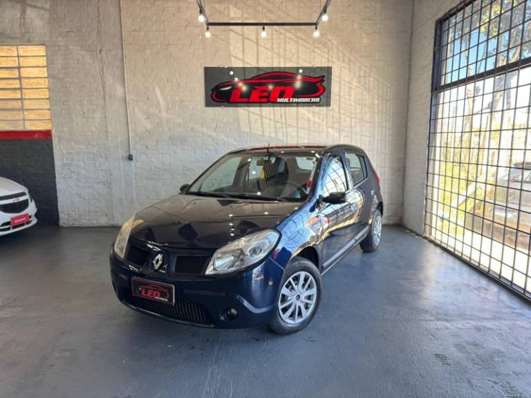 RENAULT - SANDERO - 2008/2009 - Azul - R$ 27.900,00
